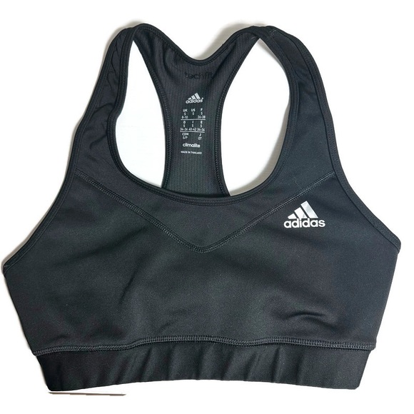 Adidas Women's Black Climalite TechFit Sports Bra Size Small - Picture 2 of 11